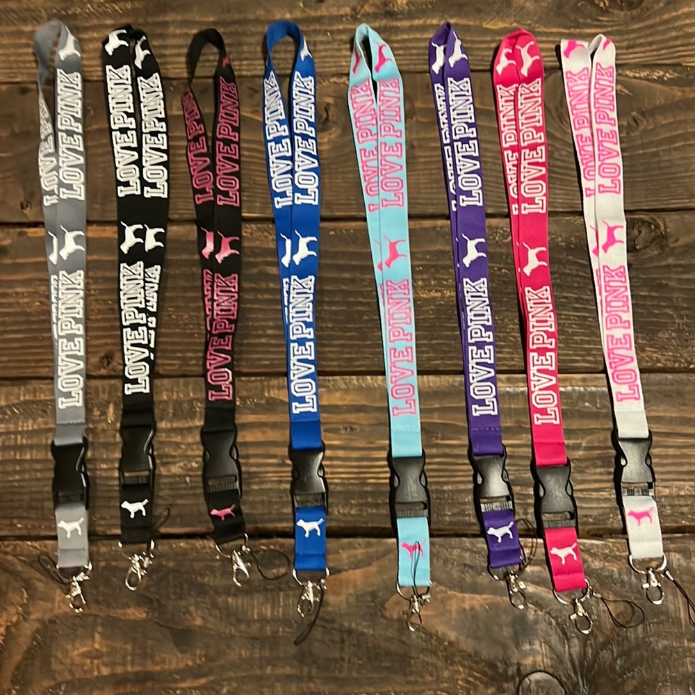 VS PINK LANYARDS (8 Total)